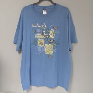 Jerzees Light Blue Crewneck Tee